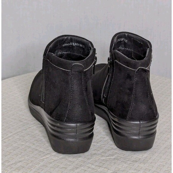 NWOB FlexUS by Spring Step Norala Ootie Bootie US 8 Black suede ankle boots - Picture 10 of 16